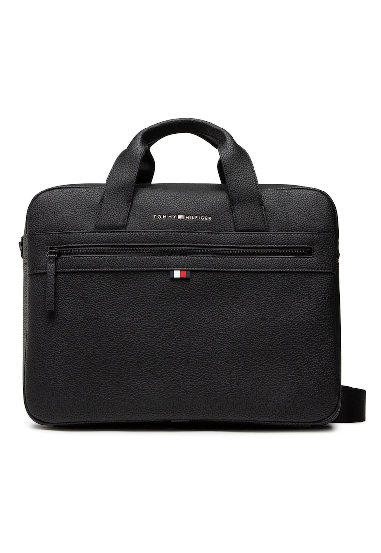 Geanta laptop barbati - piele ecologica - negru