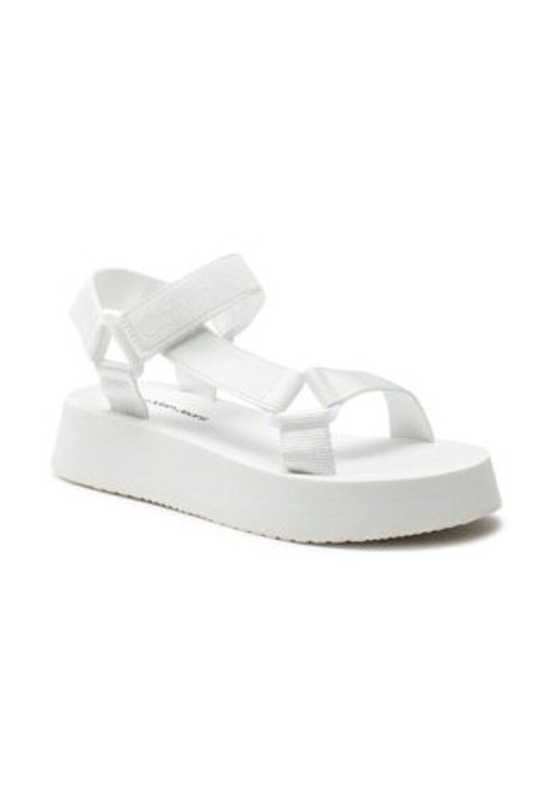 Sandale dama - alb - material textil - Alb