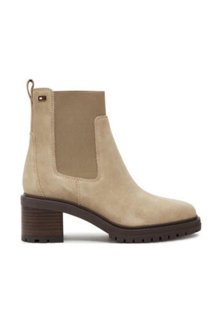 Ghete dama -  piele naturala - bej -