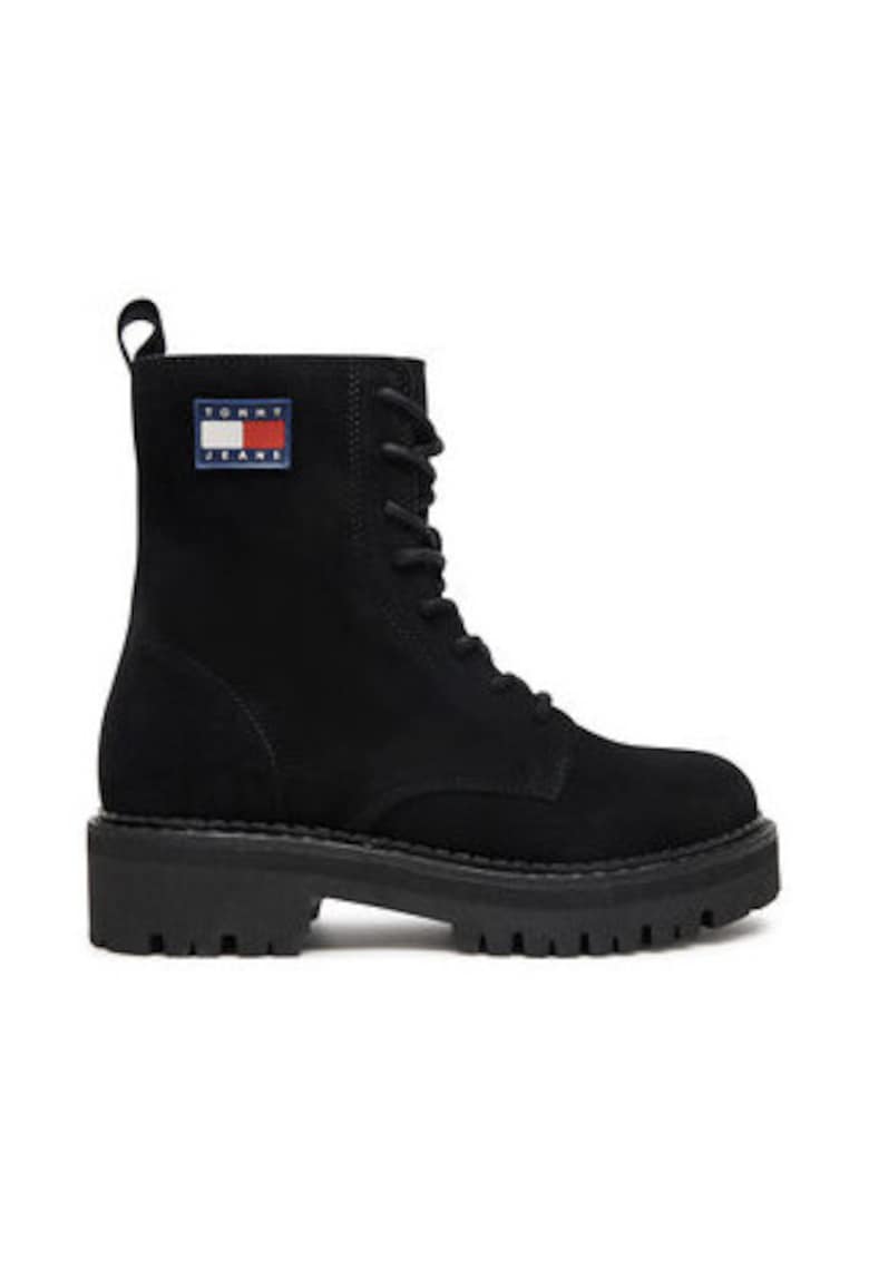 Botine dama - piele naturala - negru -