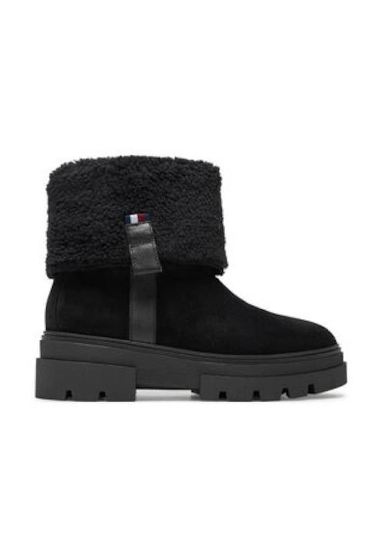 Botine piele naturala pentru femei - Negru