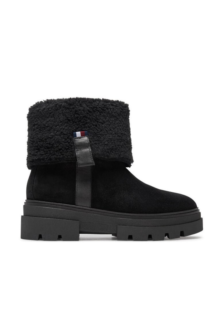 Botine piele naturala pentru femei - Negru