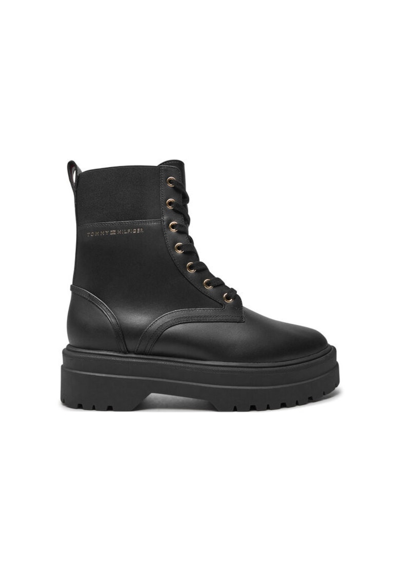 Ghete sport dama - piele naturala - negru -
