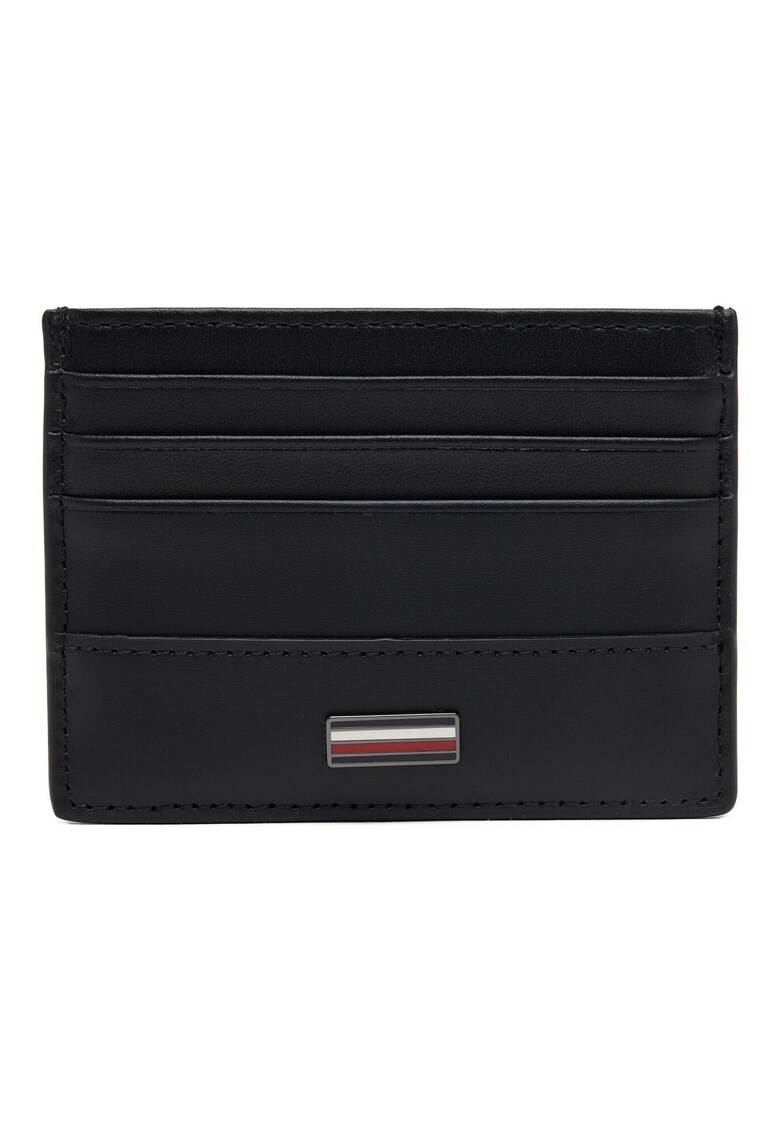 Portofel barbati -  etui pentru carduri - piele naturala - negru - universal