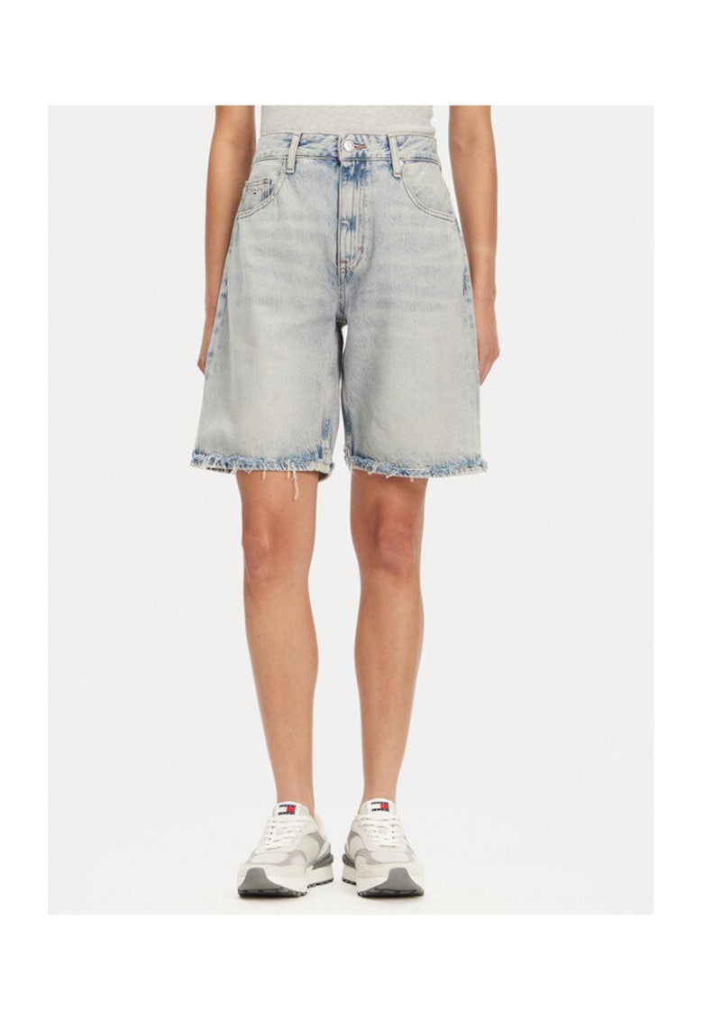 Pantaloni scurti din denim dama - albastru deschis