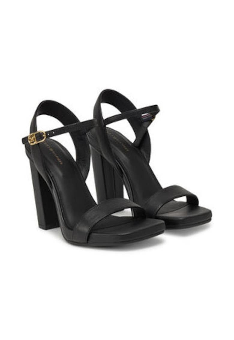 Sandale dama - piele naturala - negru -