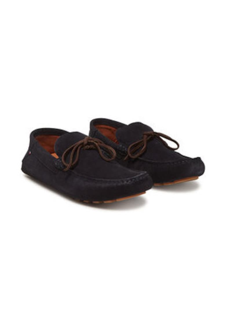 Mocasini barbati piele naturala - bleumarin