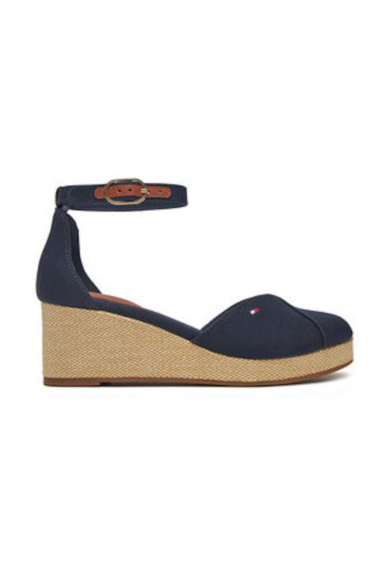 Sandale dama - material textil - albastru -