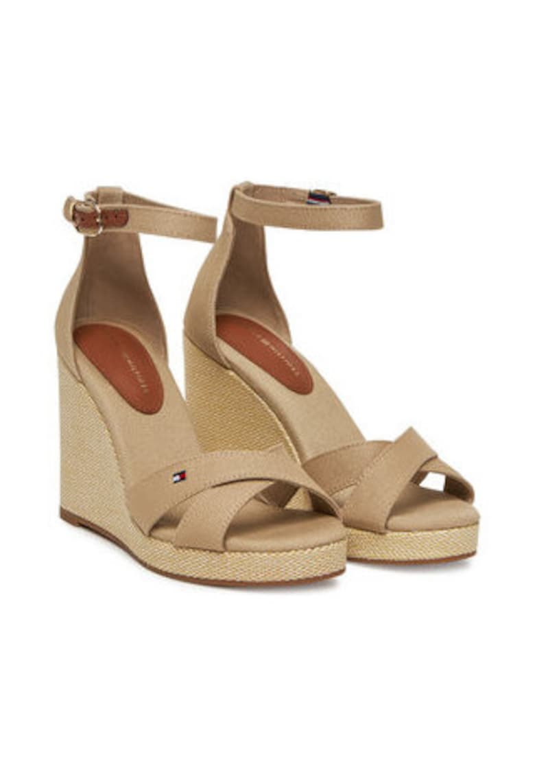 Sandale dama - bej - material textil - Bej - Tommy Hilfiger