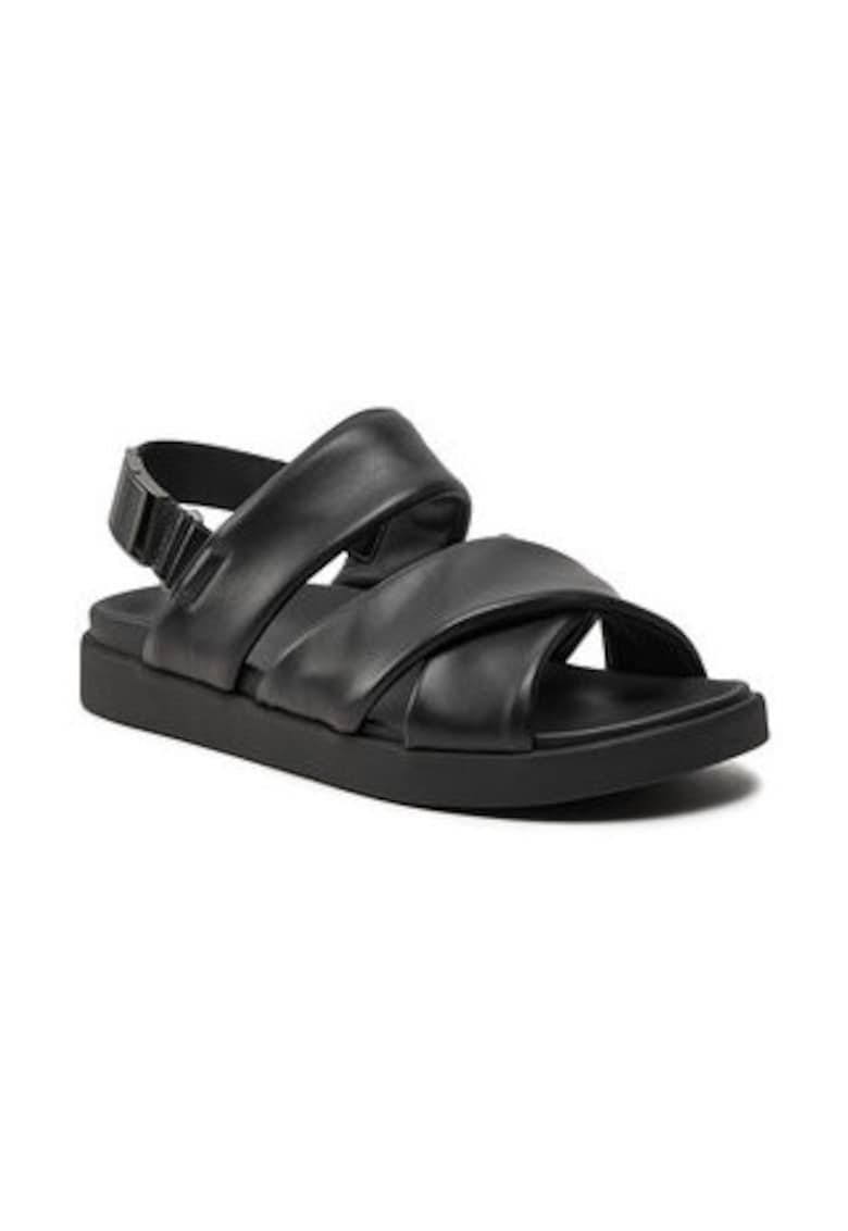 Sandale barbatesti - 303956592 - piele naturala - negru -