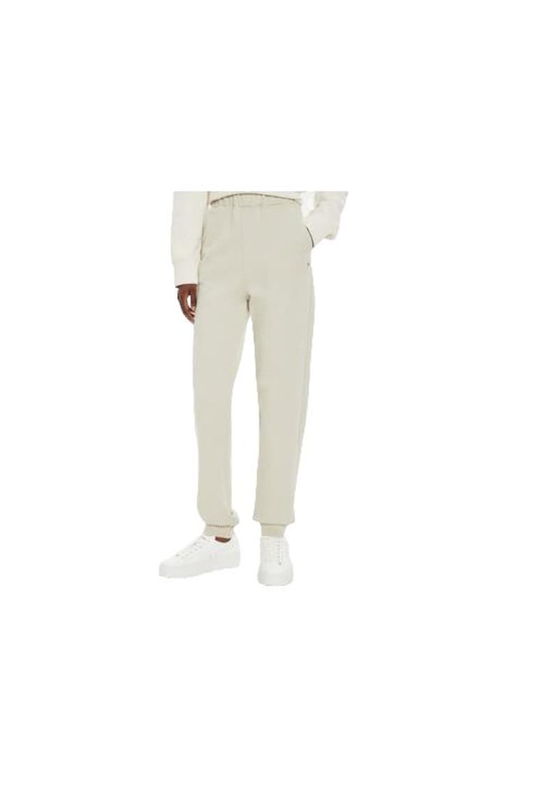 Pantaloni sport dama - bej - material sintetic -