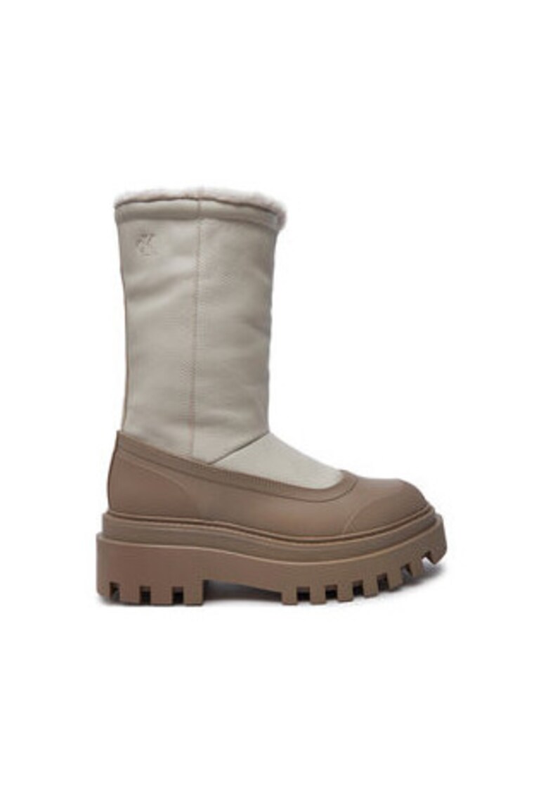 Ghete dama - 304228230 - piele naturala - bej