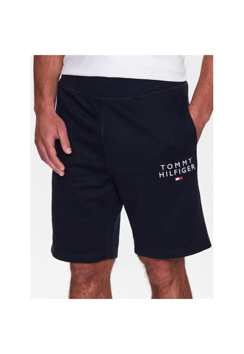 Pantaloni sport barbati - albastru - material sintetic