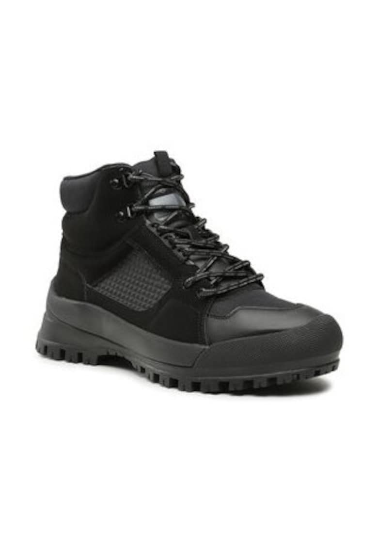 Ghete barbatesti negru - textil - pana la glezna