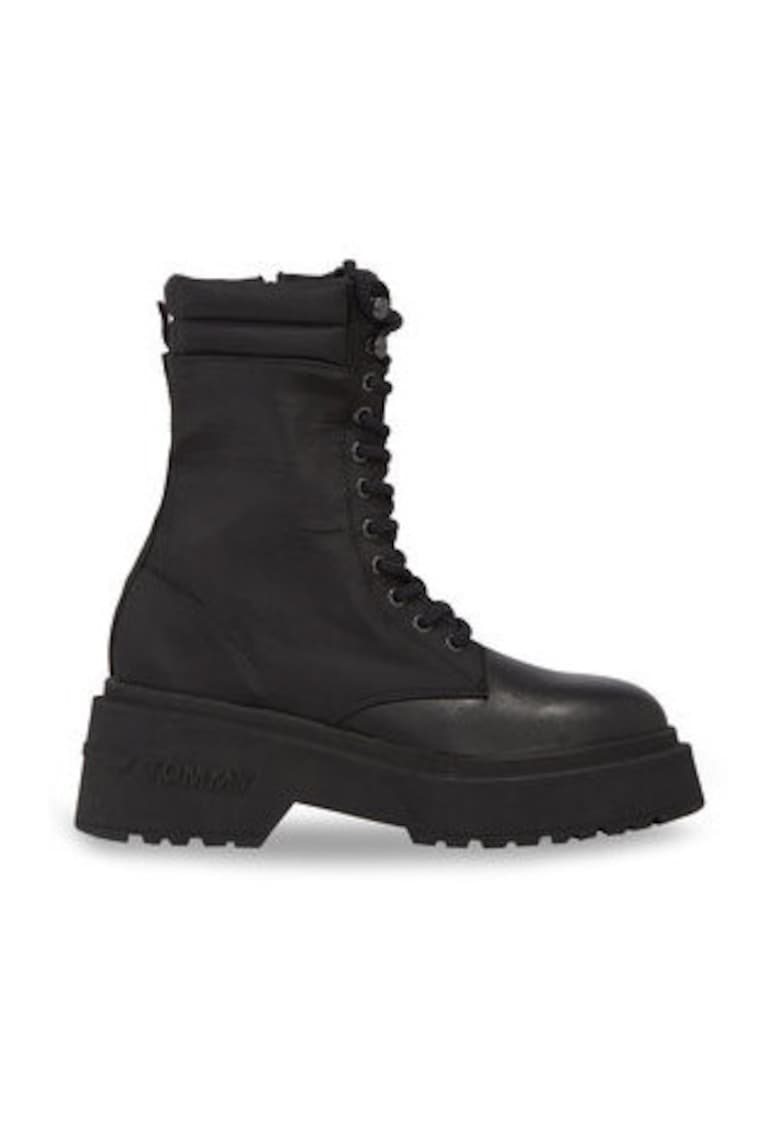Botine dama - glezna - negru - material textil