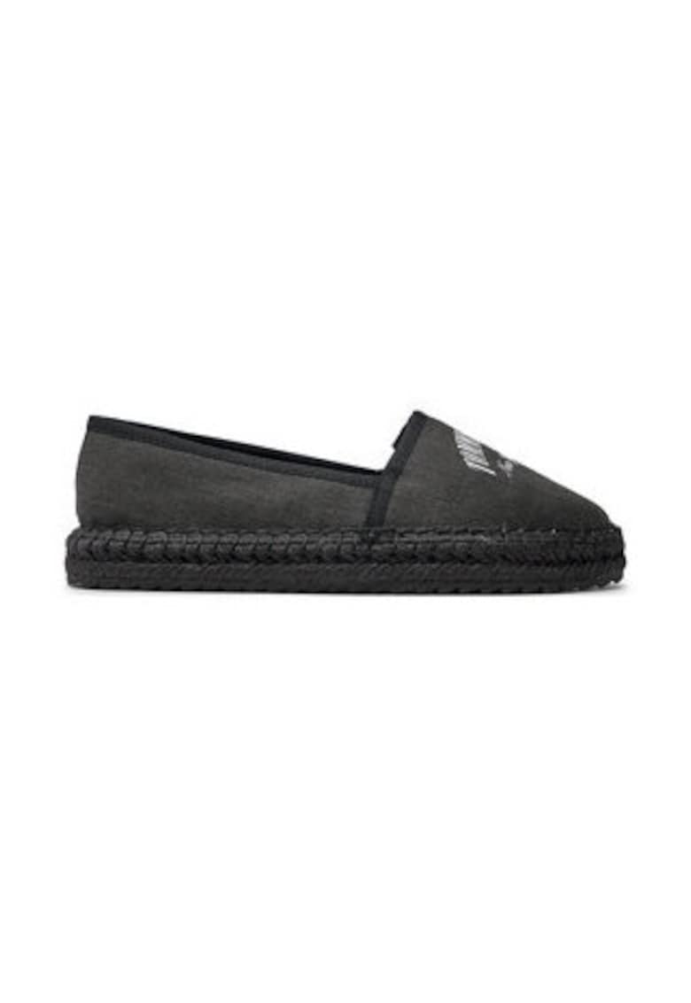 Espadrile dama - material textil - negru