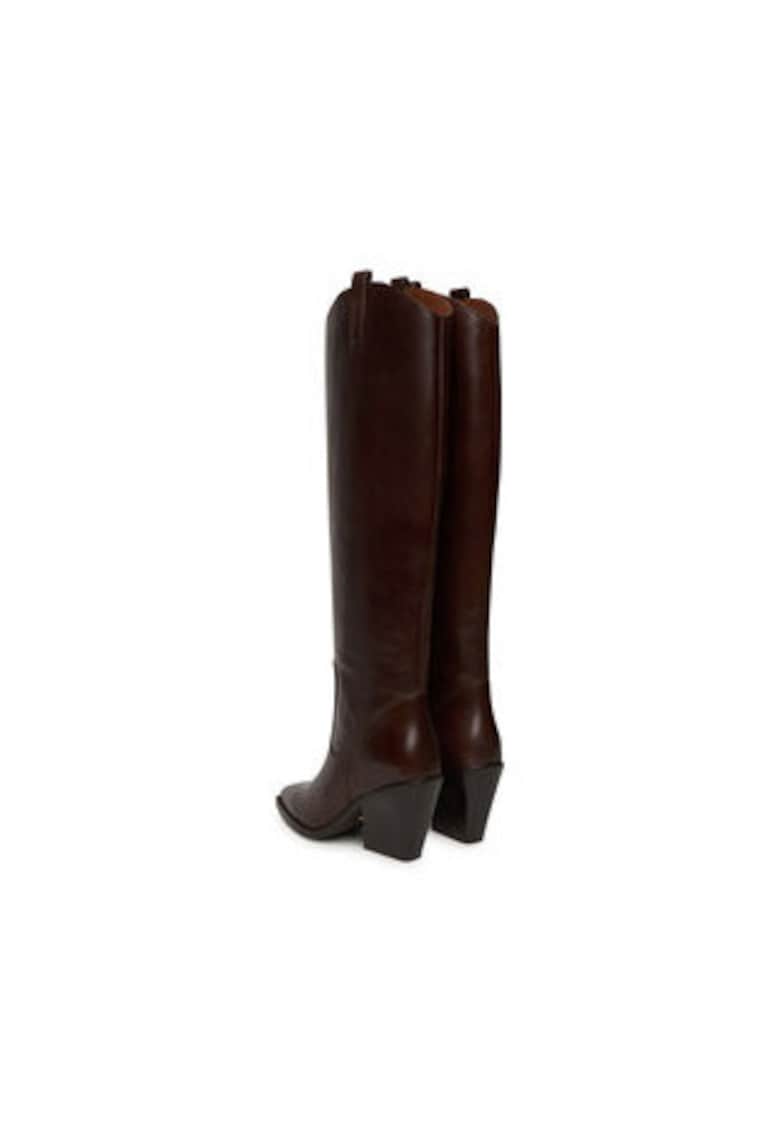 Cizme cowboy pentru femei -  305520791 - piele naturala - maro