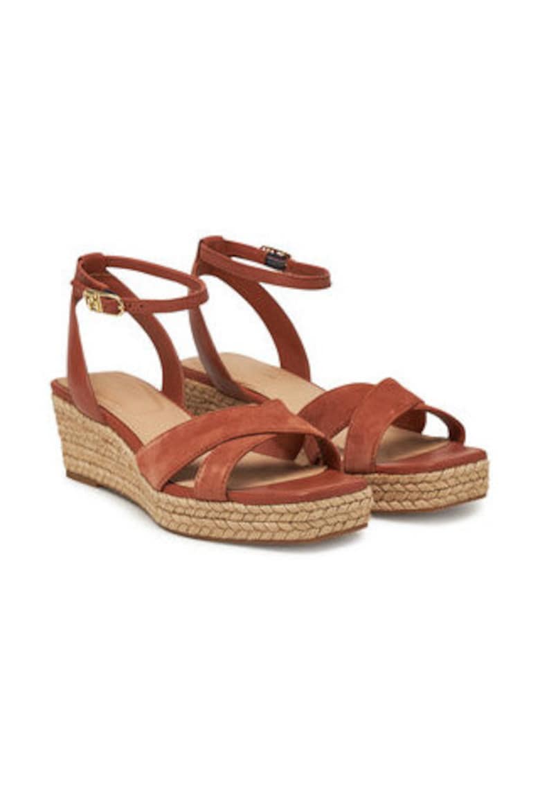 Sandale pentru femei - piele naturala - maro -