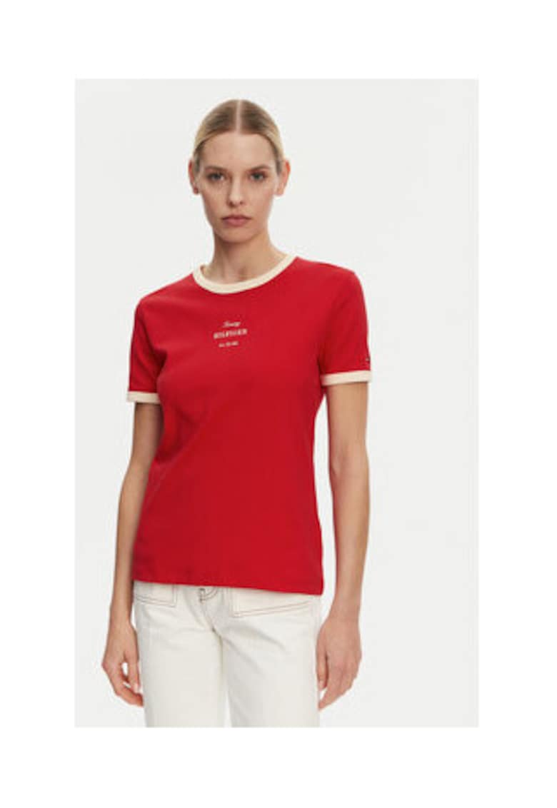 Tricou Dama - Rosu - 100% bumbac -