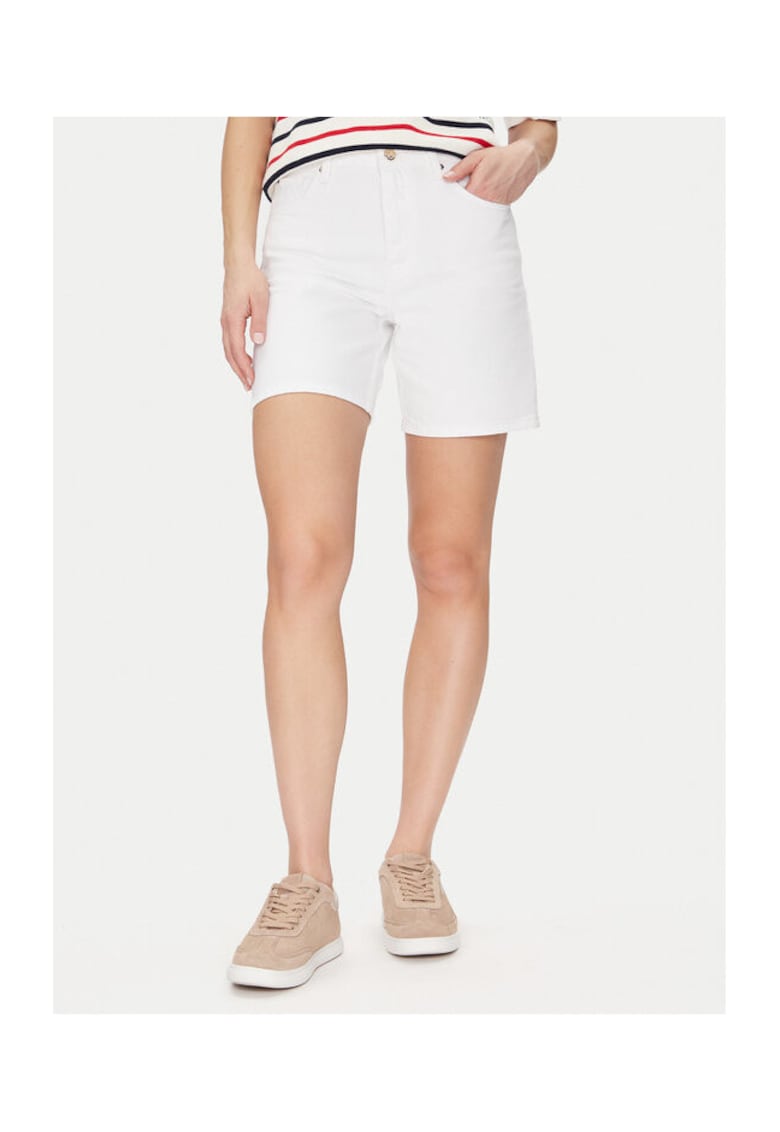 Pantaloni scurti din denim Dama - Alb - Bumbac