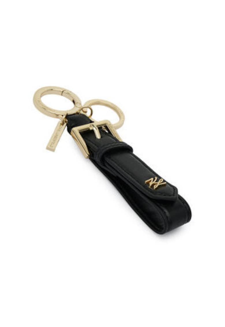 Breloc 305506573 - piele naturala - negru - universal