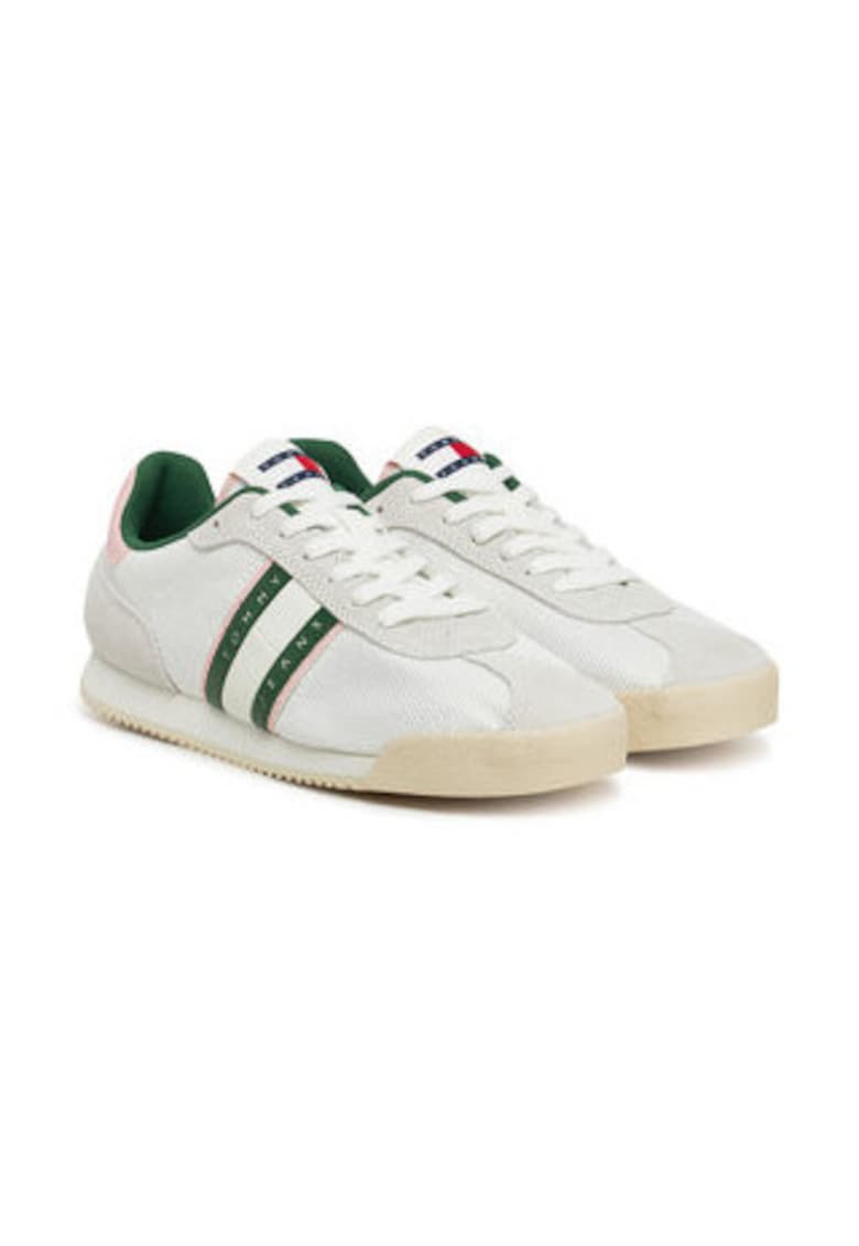 Tenisi dama -  piele naturala - alb - design elegant