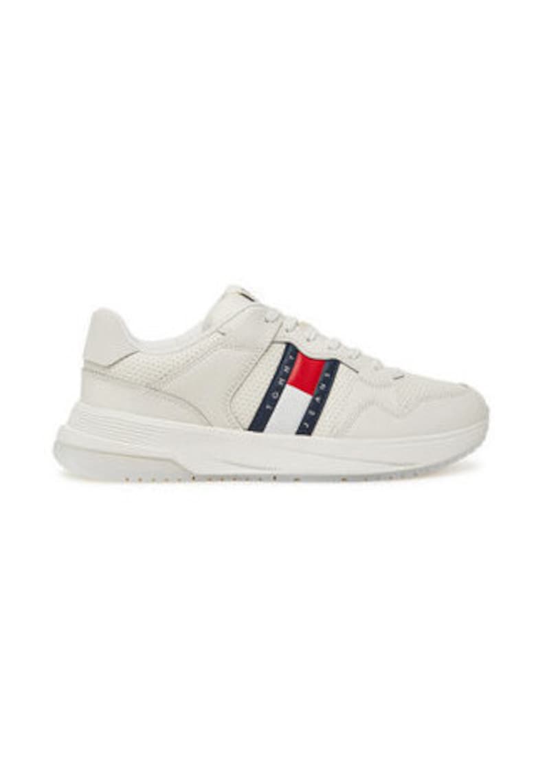 Pantofi sport pentru barbati - 305158802 - piele naturala - alb -
