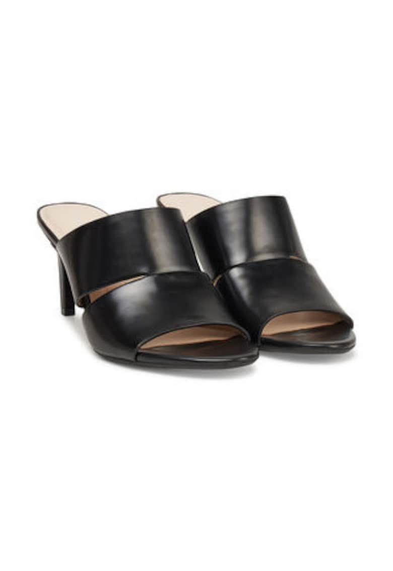 Slapi de dama -  304831058 - piele naturala - negru