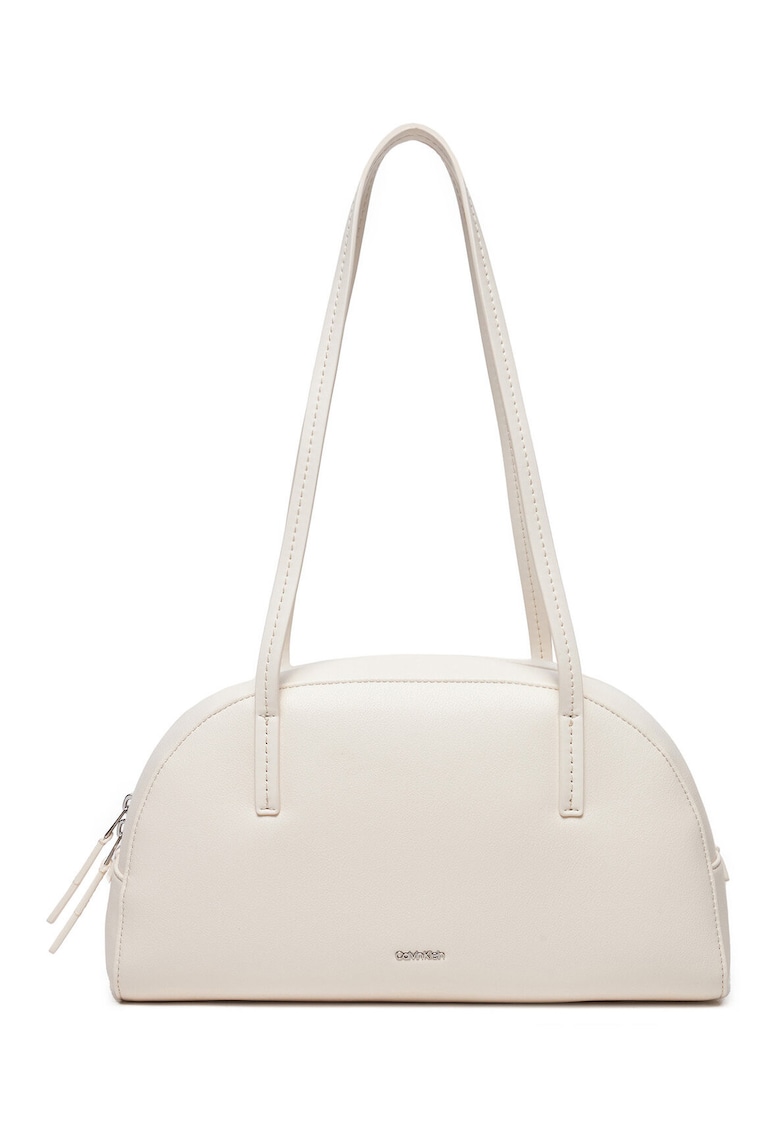 Geanta dama -  alb - piele ecologica - universala