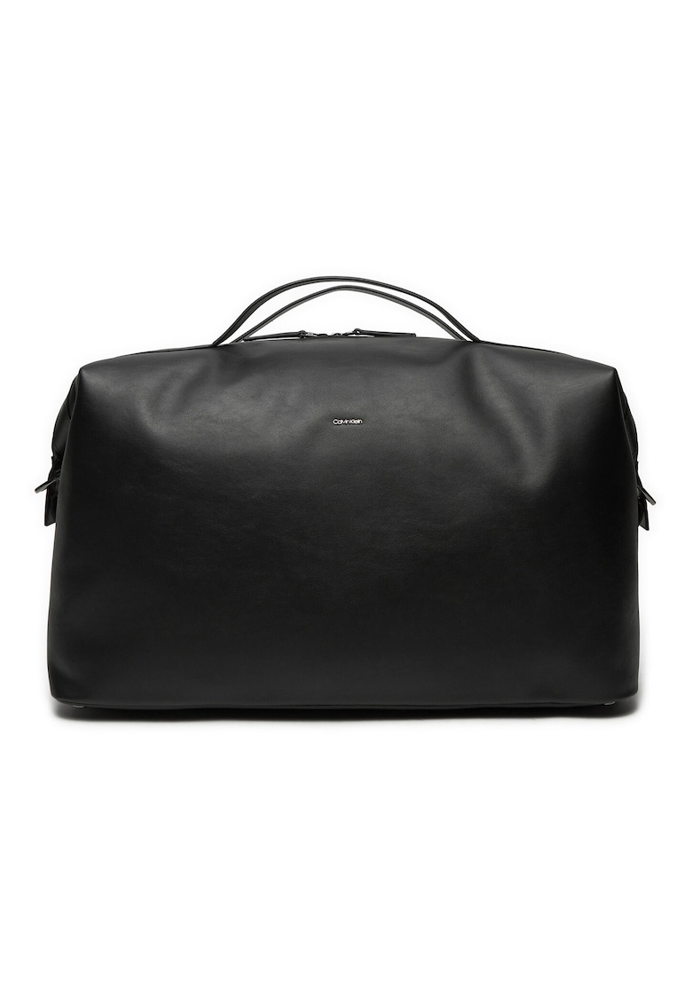 Geanta barbati - piele ecologica - neagra - universala