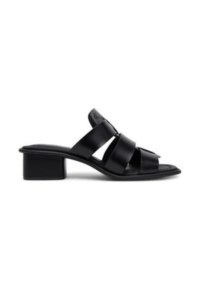 Saboti dama - piele ecologica - negru -