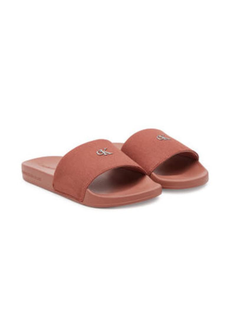 Papuci dama - textil - rosu - Rosu
