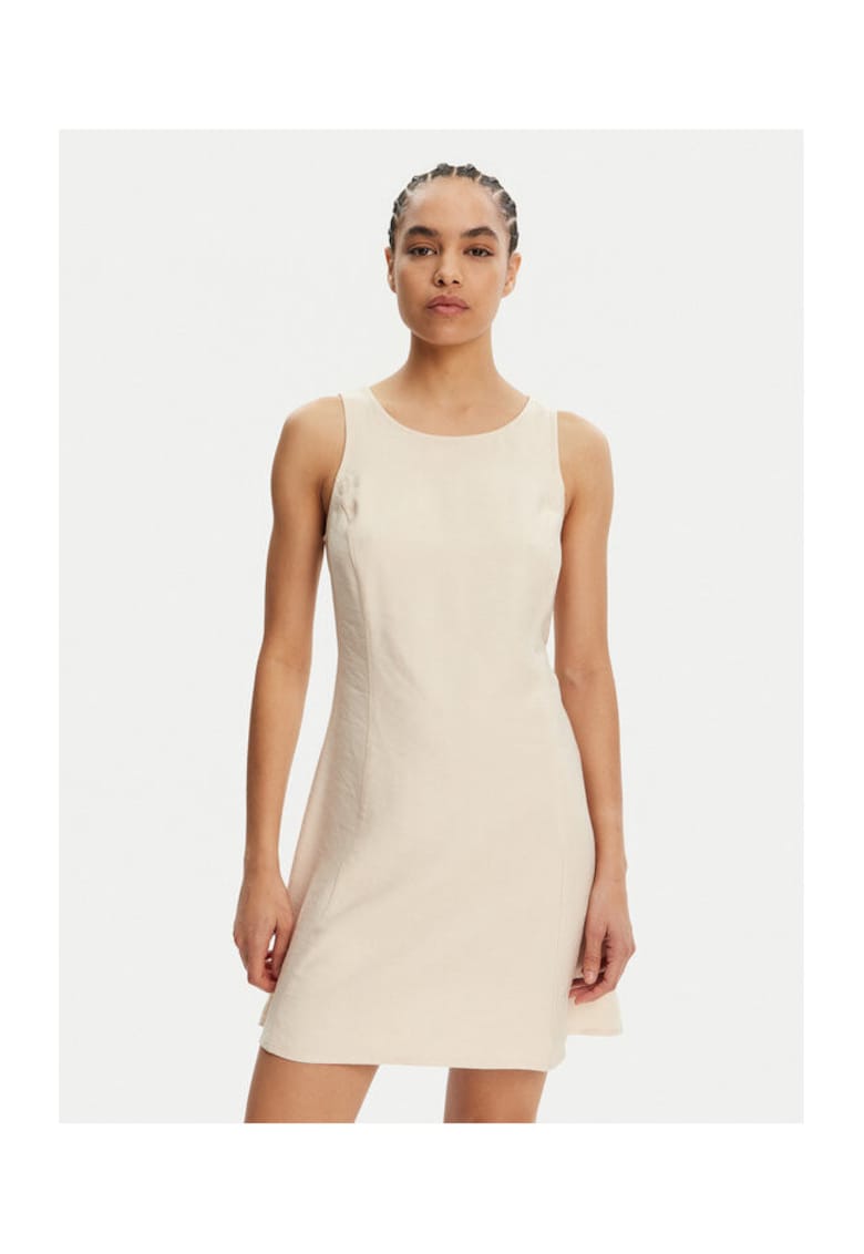 Calvin Klein Jeans Rochie Dama - bej - 93% viscoza - 7% poliester - Bej