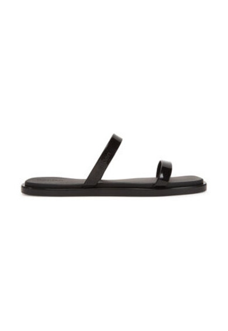 Slapi dama - piele ecologica - negru -