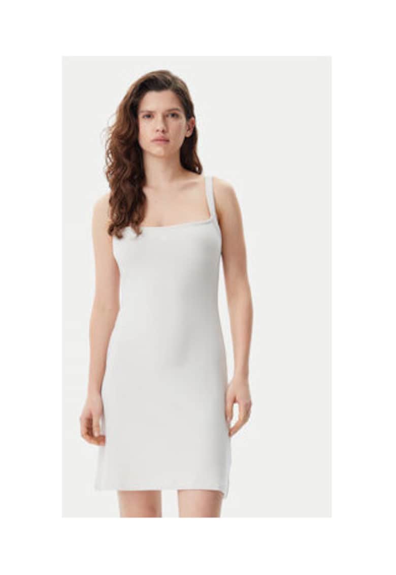 Rochie de vara - gri - material sintetic -