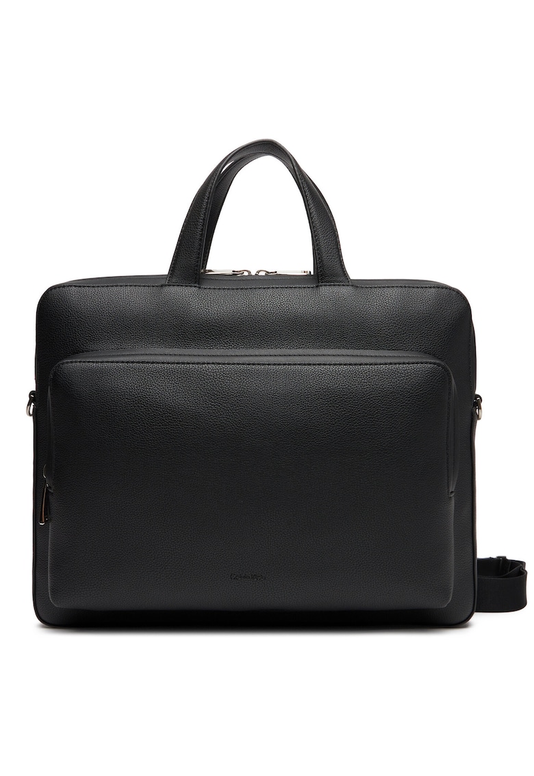 Geanta pentru laptop barbati - piele ecologica - negru