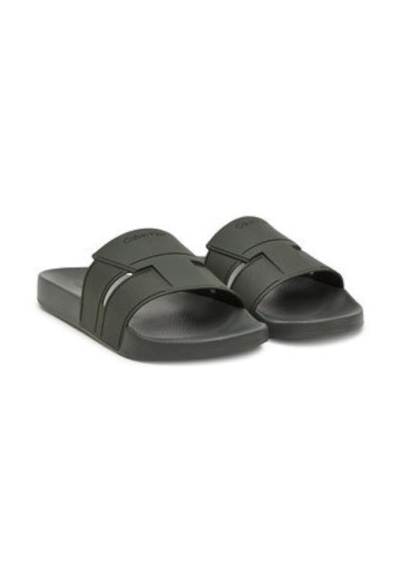 Papuci barbatesti - verde plastic