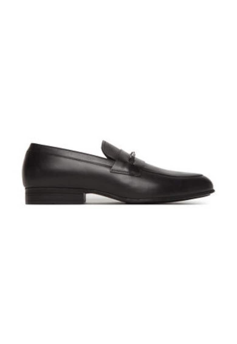 Mocasini barbatesti -  piele naturala - negru -