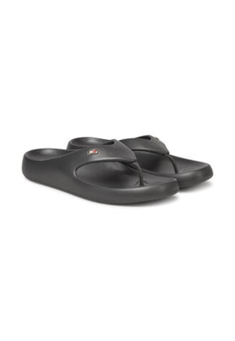Slapi pentru femei - 305435781 - sintetic - negru