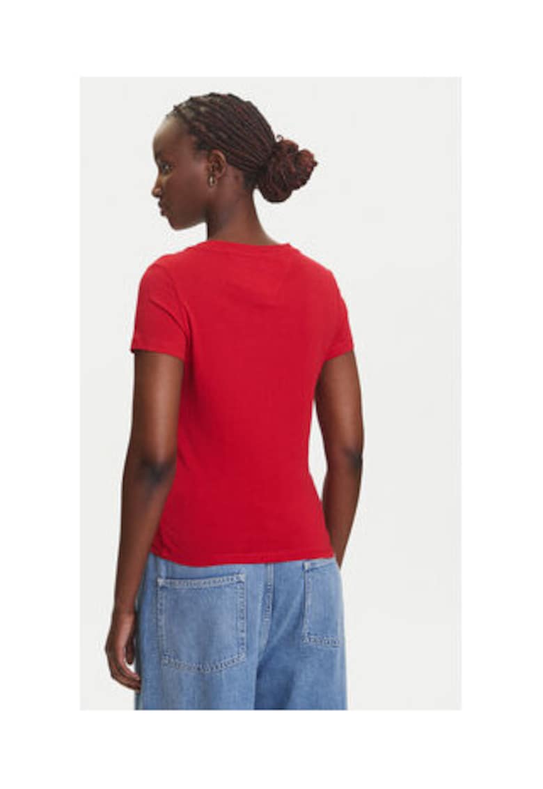 Set 2 tricouri de dama - bumbac - rosu -