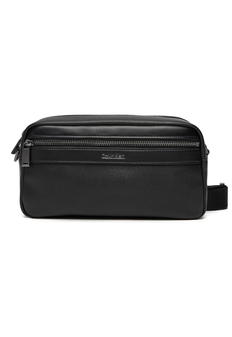 Saszeta barbati - piele ecologica - negru - universal