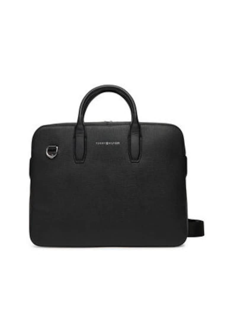 Geanta pentru laptop barbati - 305370518 - din piele naturala - multicolor - universal - negru