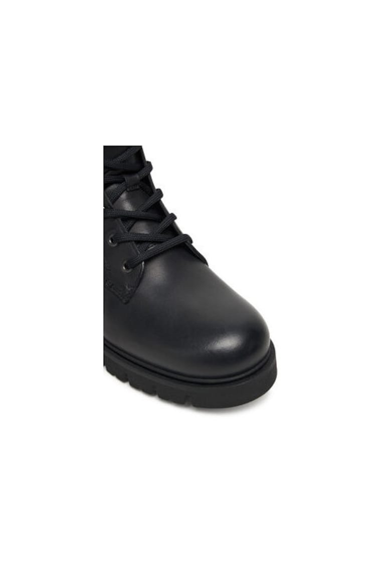 Ghete dama - 305553478 piele naturala - negru