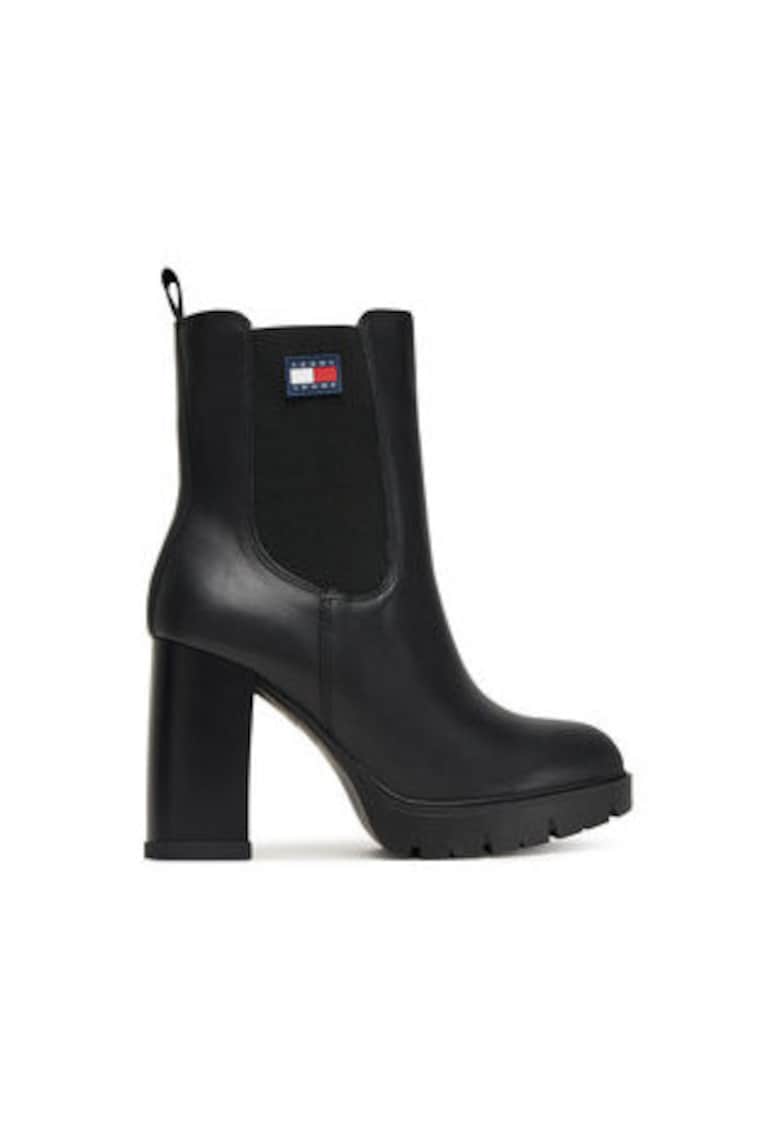 Ghete dama 305553553 - Piele naturala - Negru -