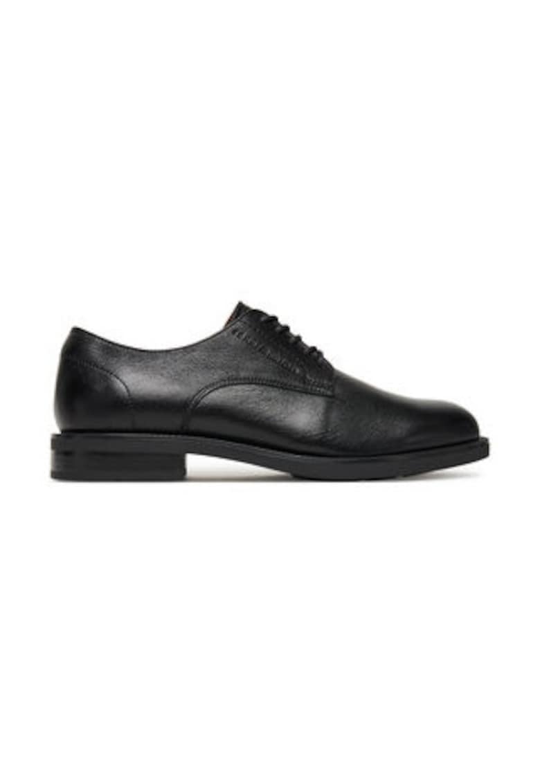 Pantofi barbatesti - 305552914 - piele naturala - negru -