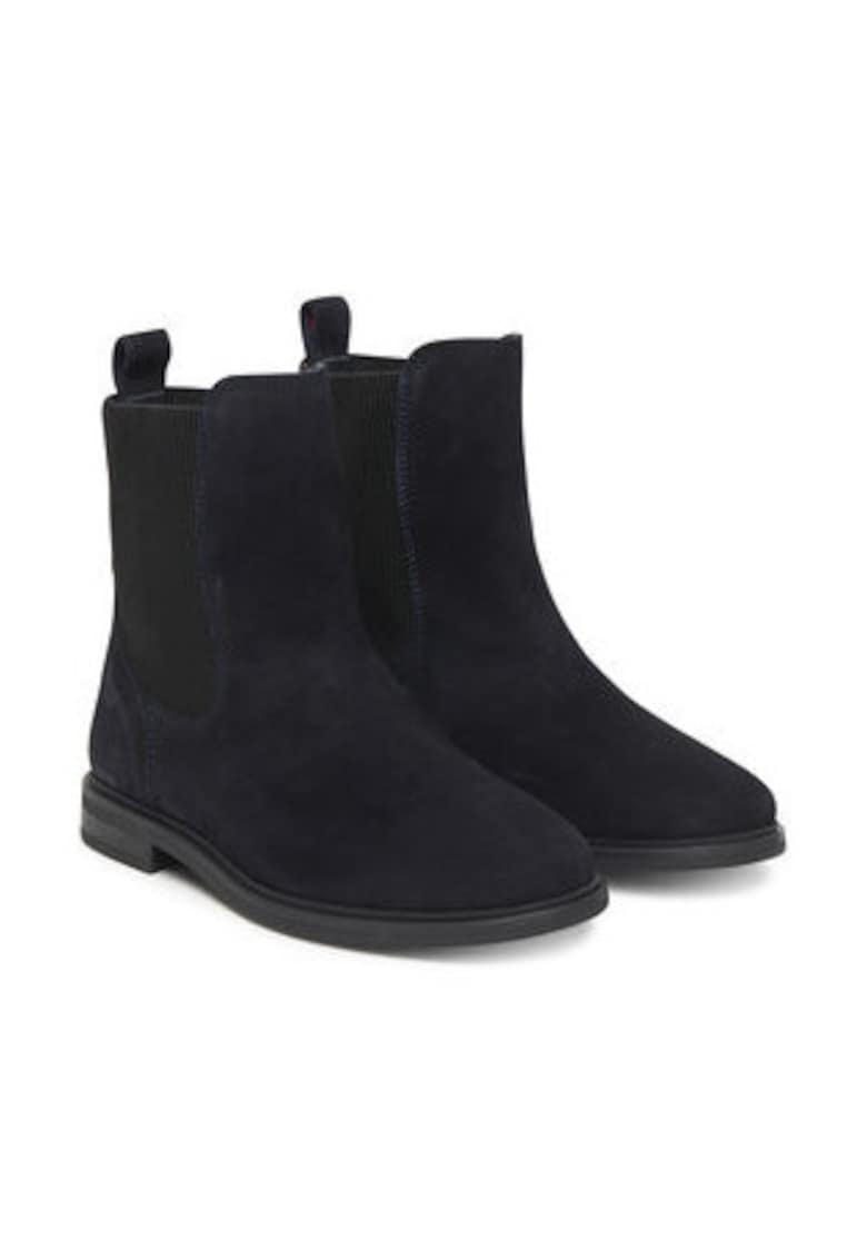 Tommy Hilfiger Ghete dama - Model Chelsea - Piele naturala - Negru
