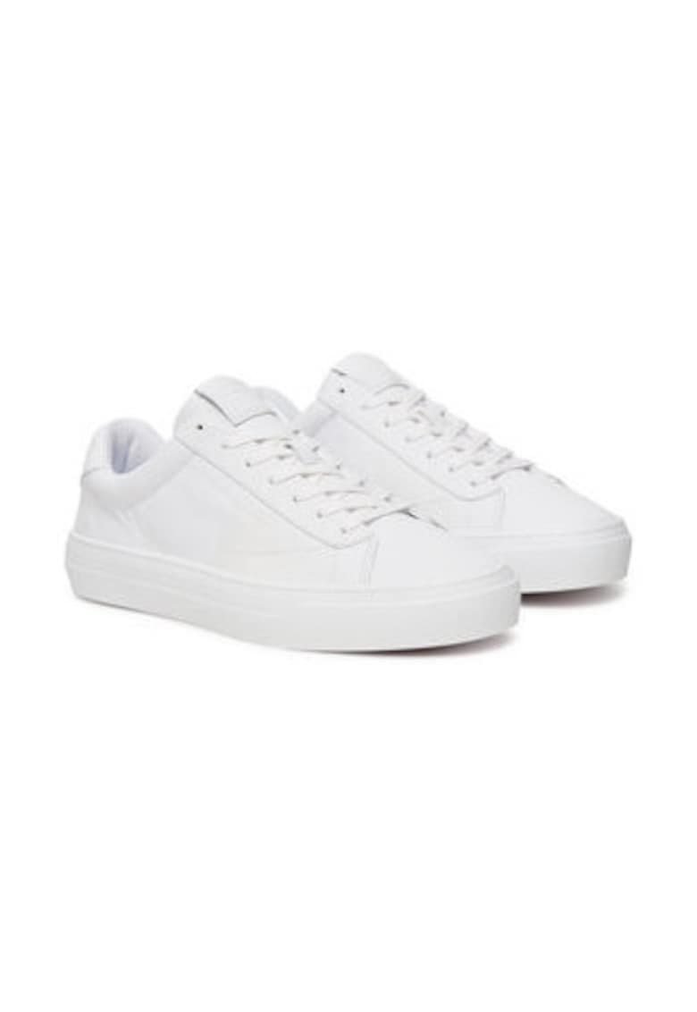 Tenisi barbatesti - 305552051 - piele naturala - alb