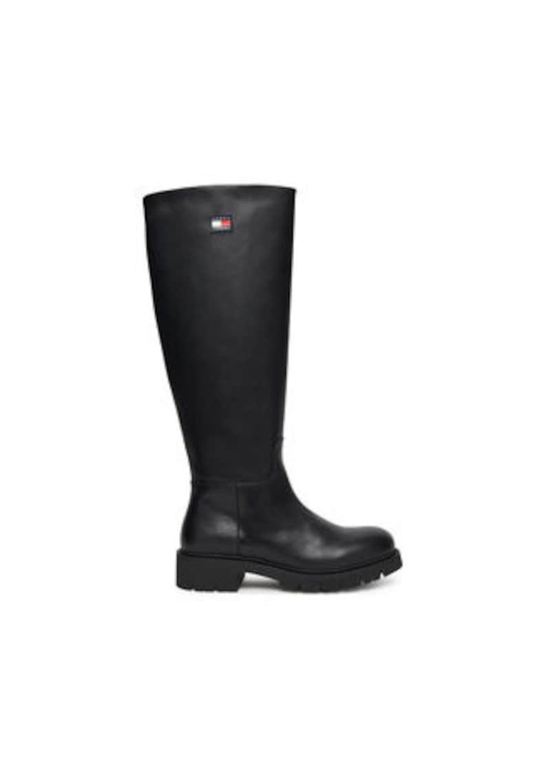 Cizme dama -  piele naturala - negru