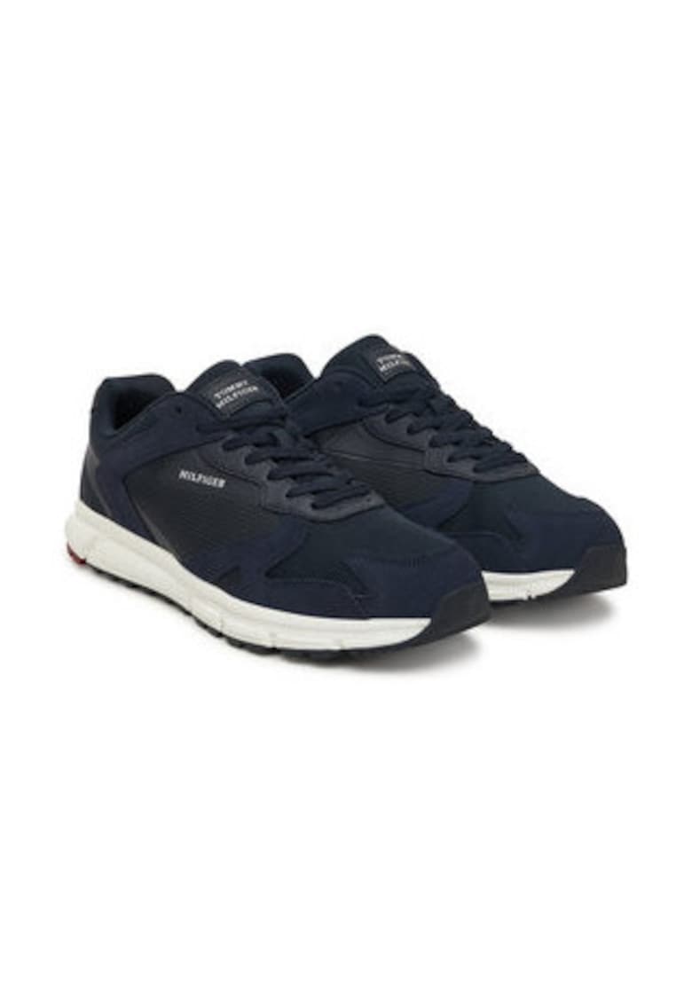 Tenisi barbatesti -  bleumarin - piele naturala -