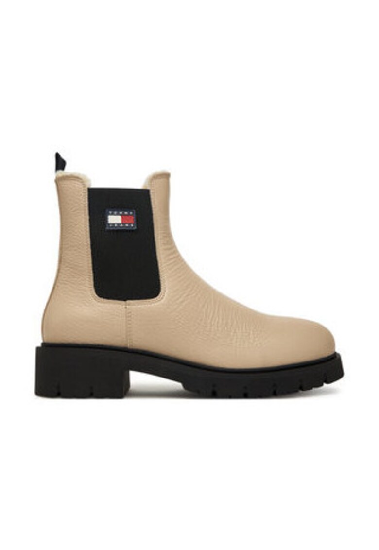 Ghete dama -  piele naturala - bej